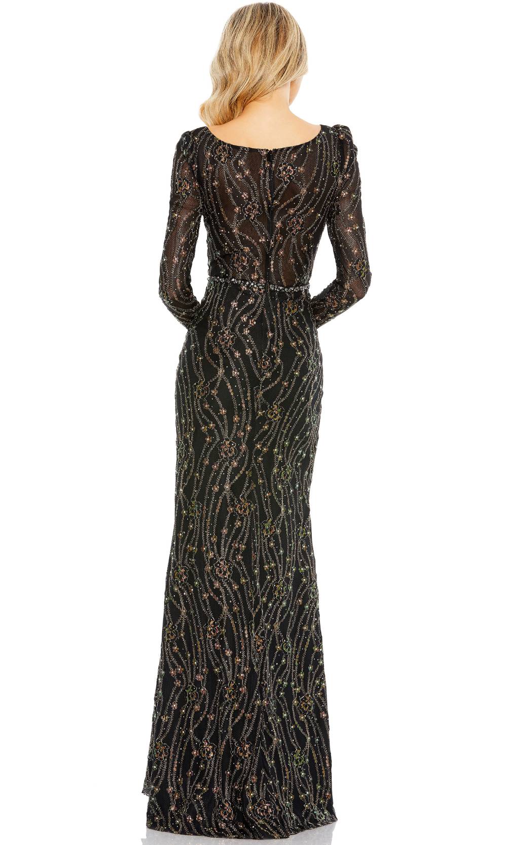 Mac Duggal 11159 Black Multi