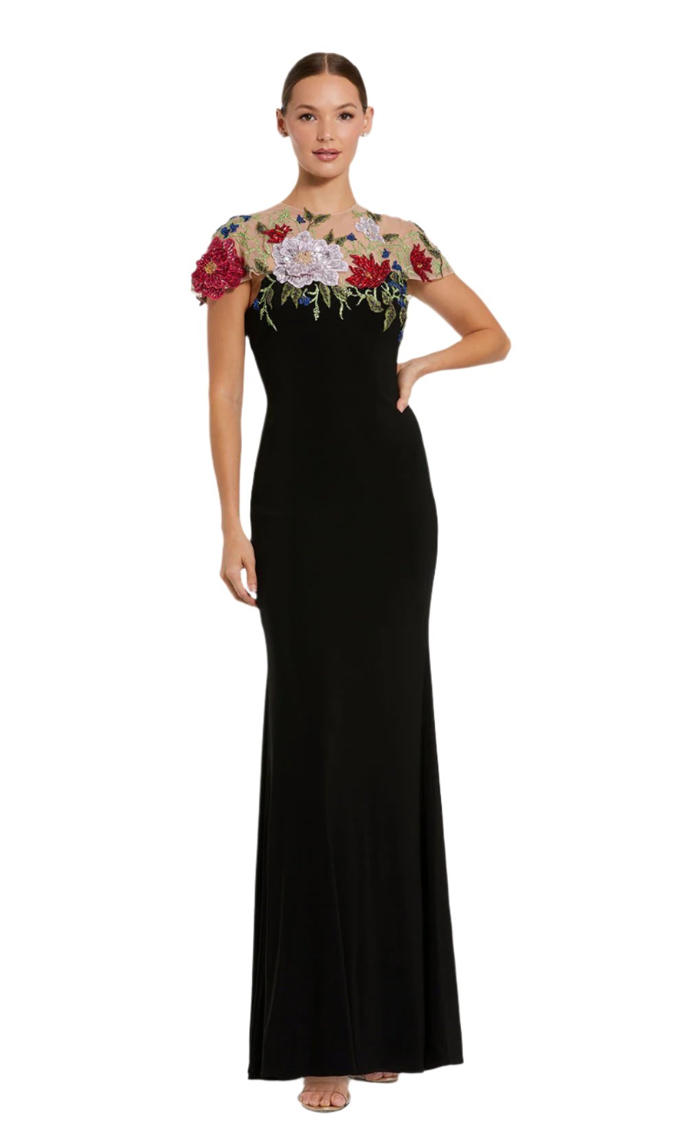 Mac Duggal 11817 Black Multi
