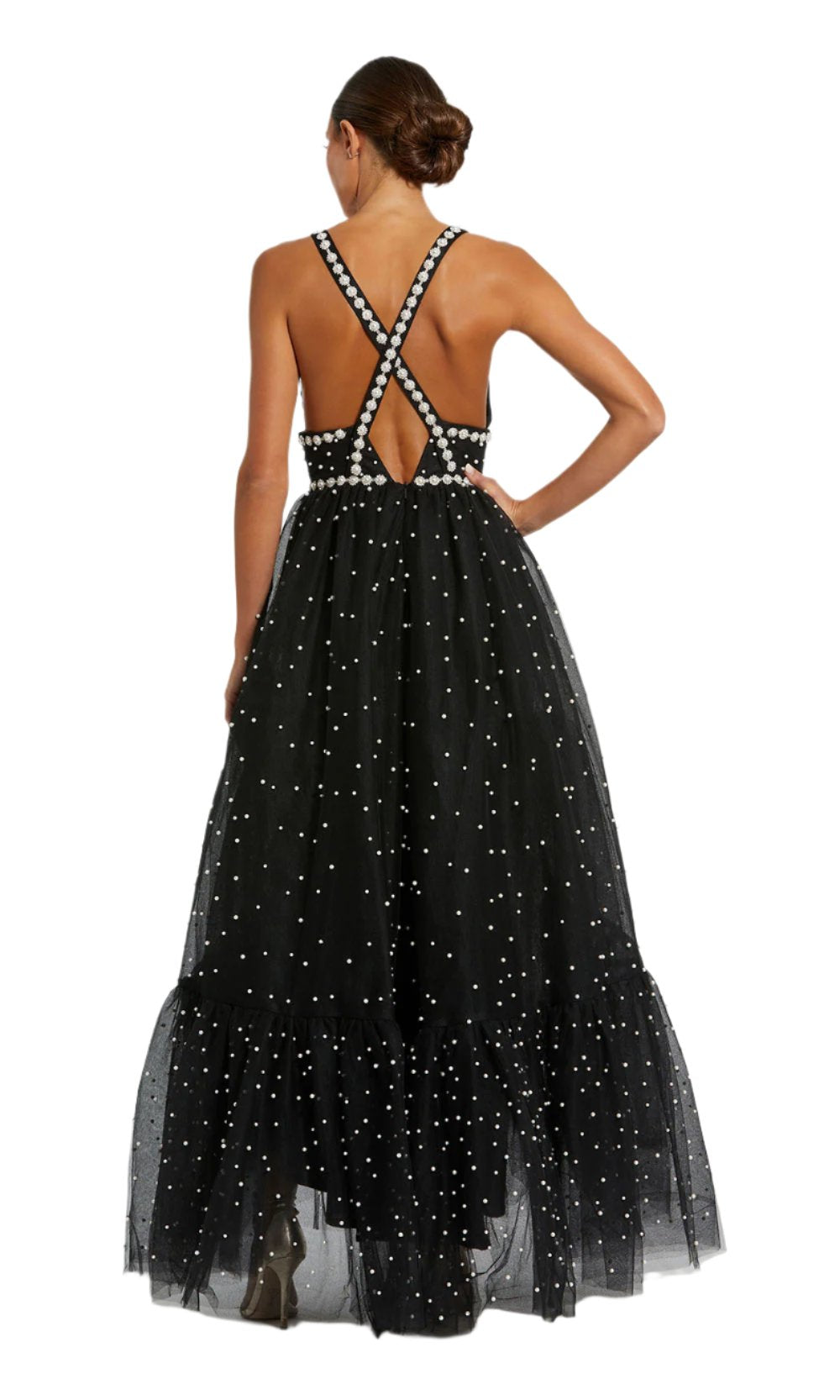 Mac Duggal 20747 Black Ivory