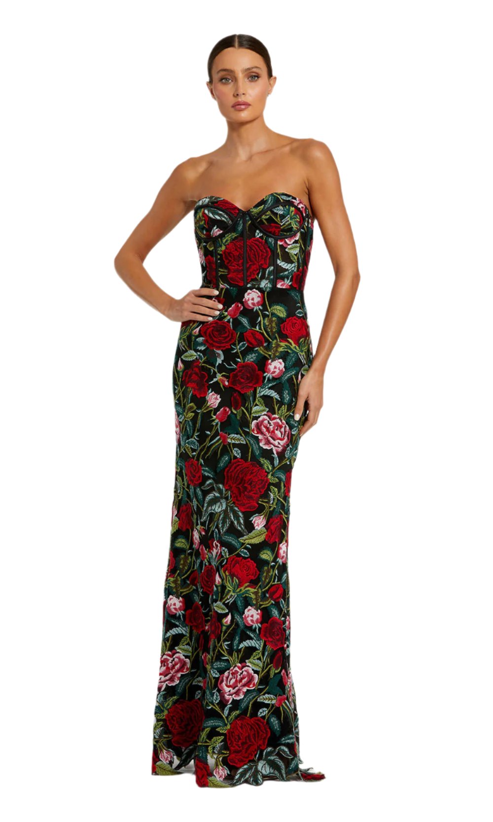 Mac Duggal 20757 Black Multi
