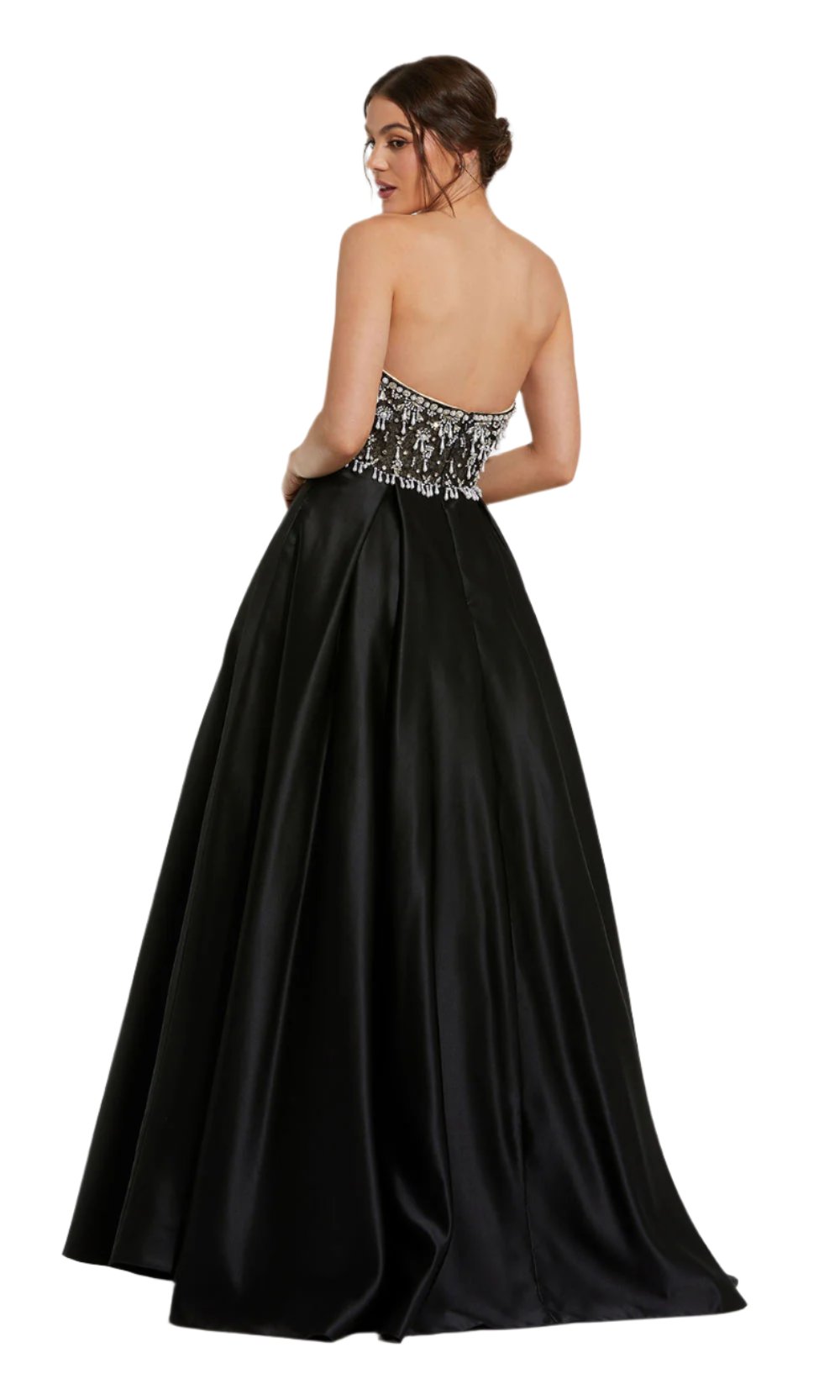 Mac Duggal 2225 Black Ivory