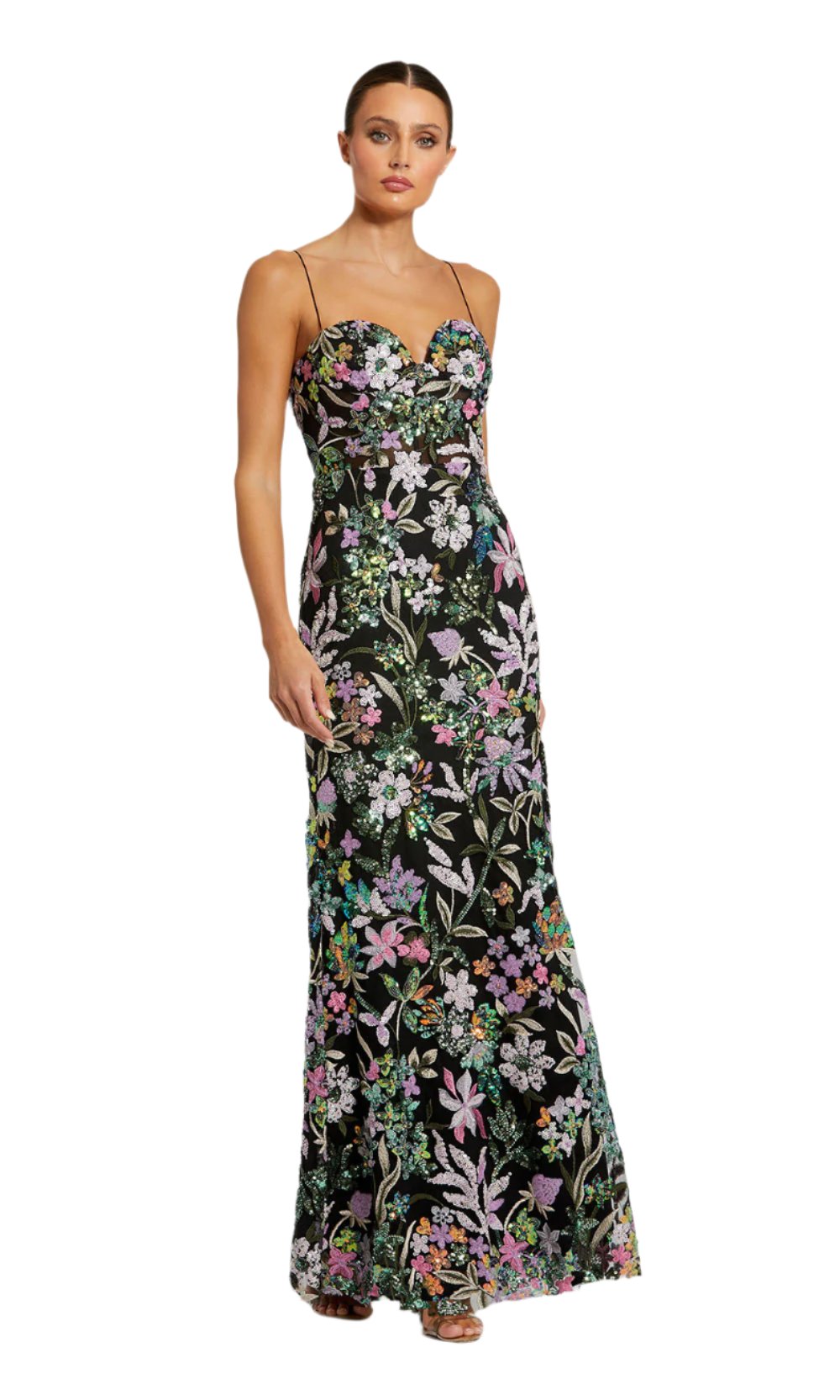 Mac Duggal 49827 Black Multi