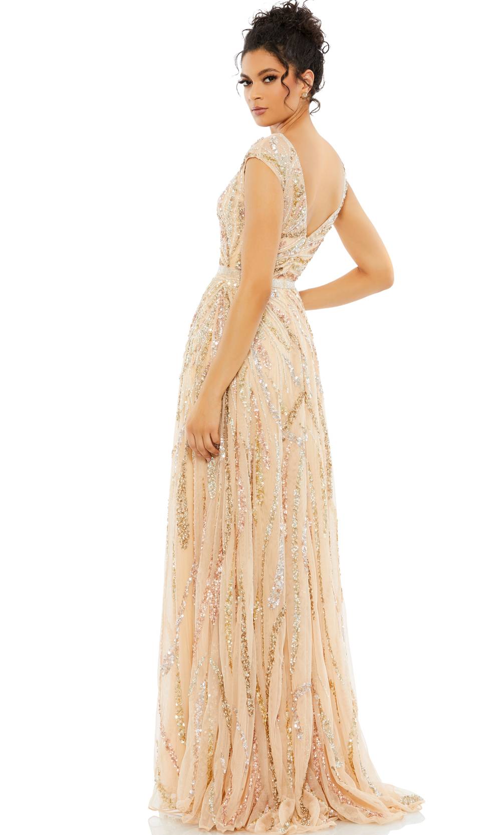 Mac Duggal 5445 Beige / Multi