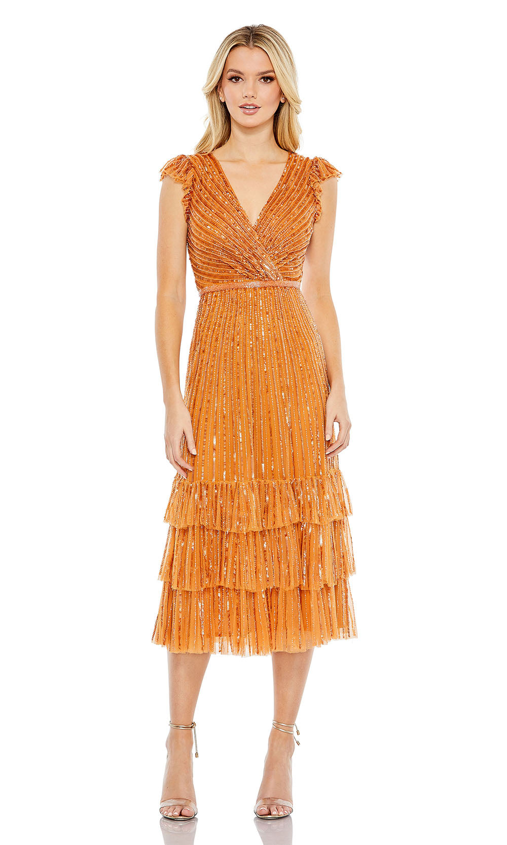 Mac Duggal 5585 Burnt Orange