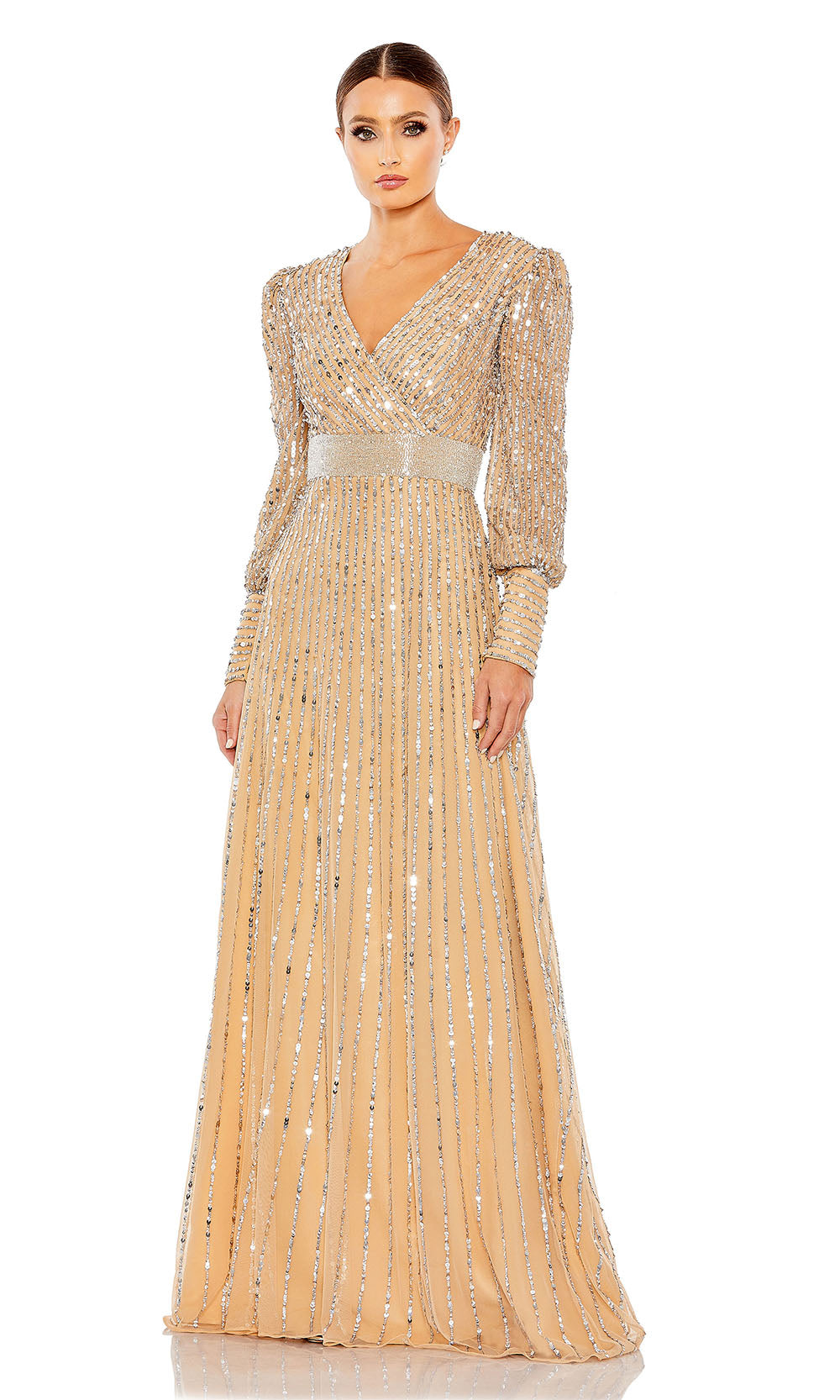 Mac Duggal 5720 Vanilla Silver