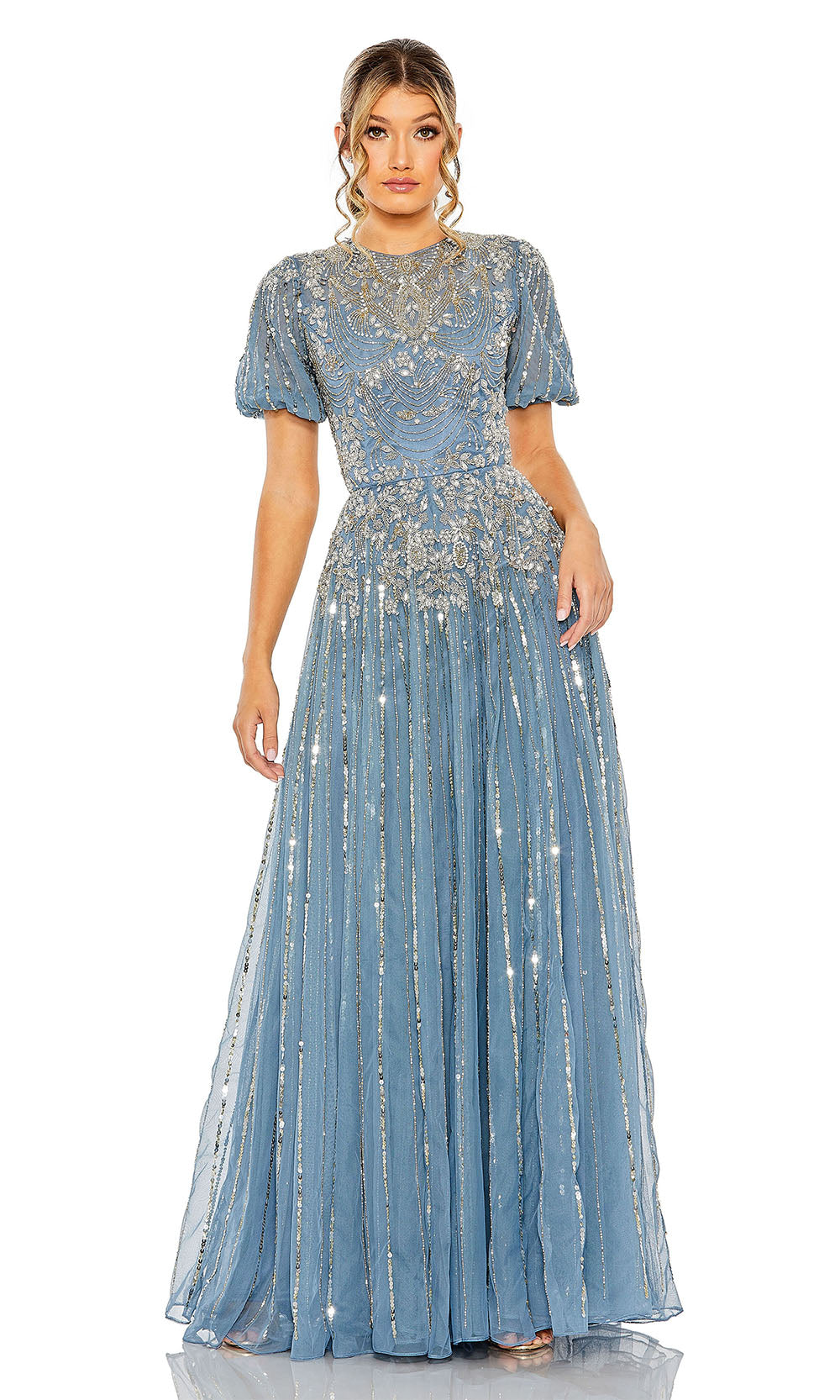 Mac Duggal 5991 Slate Blue