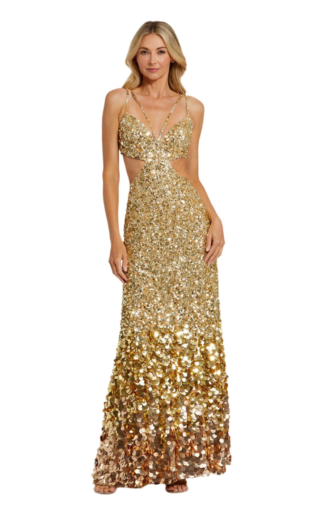 Mac Duggal 6077 Gold