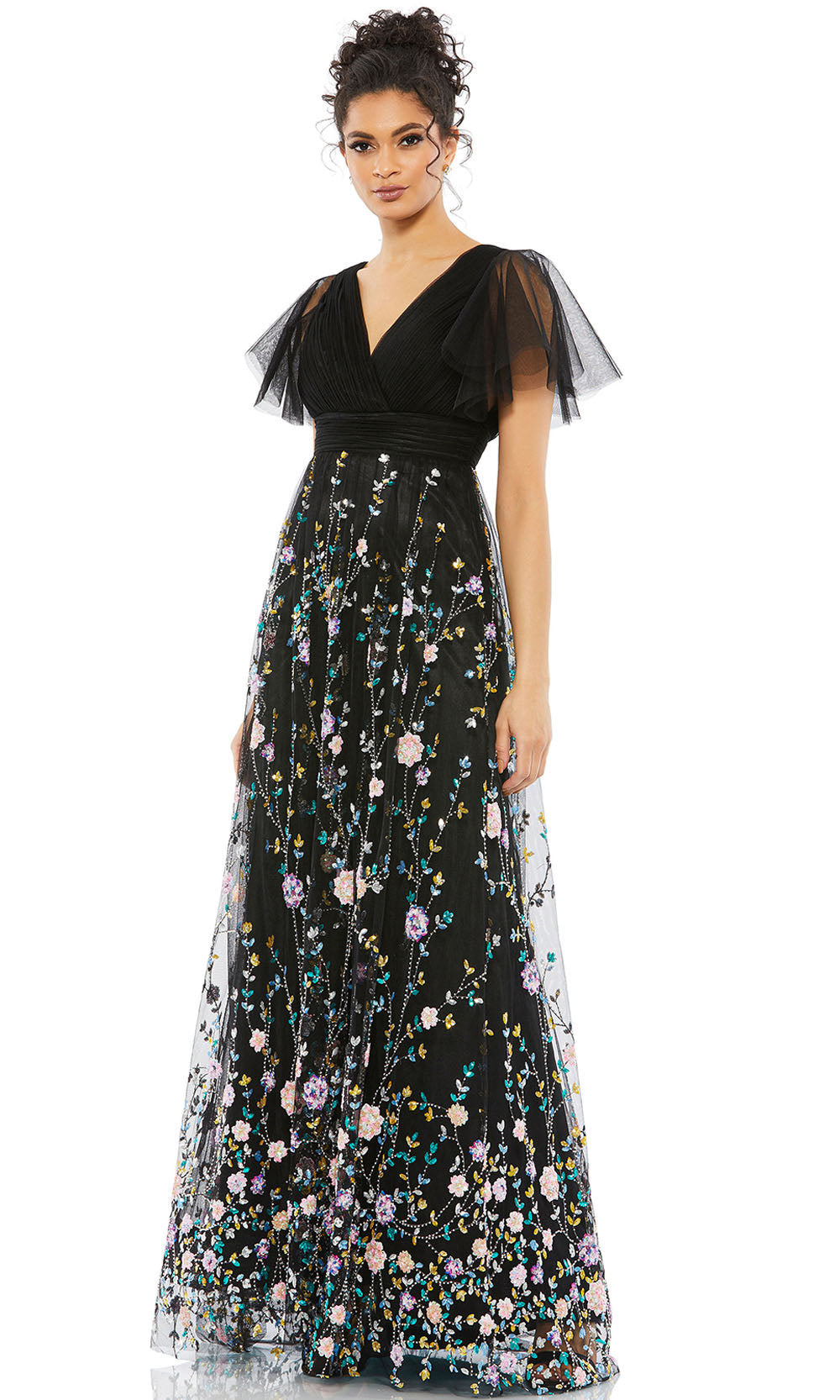 Mac Duggal 67889 Black Multi