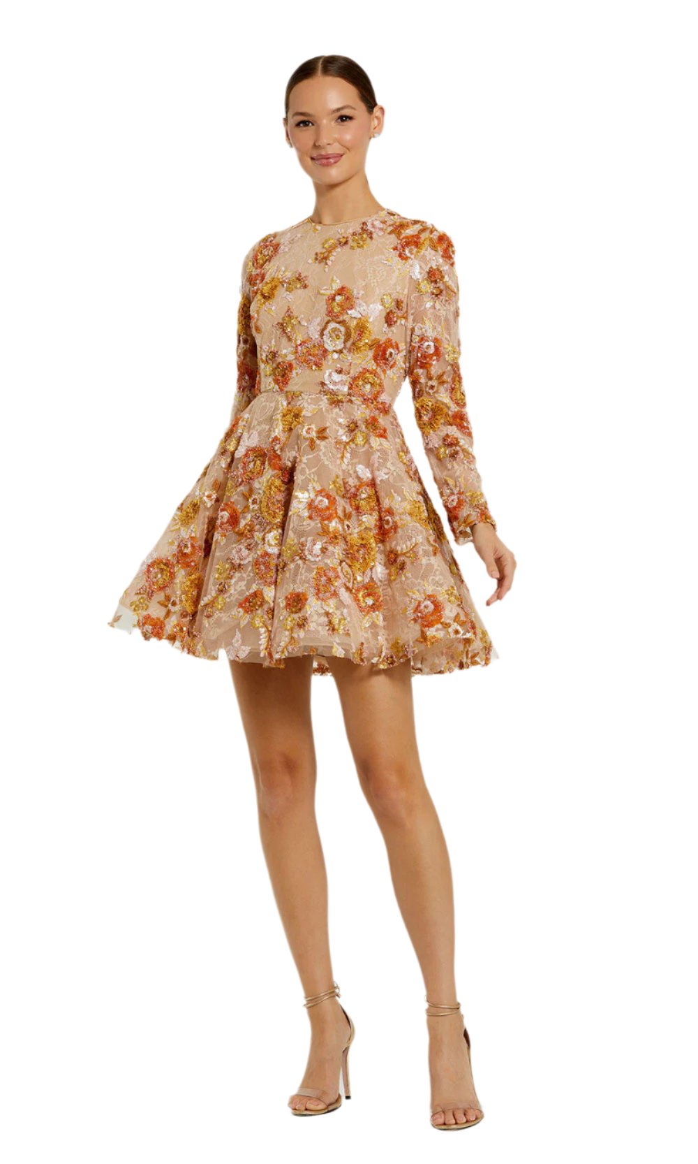 Mac Duggal 68783 Nude Multi