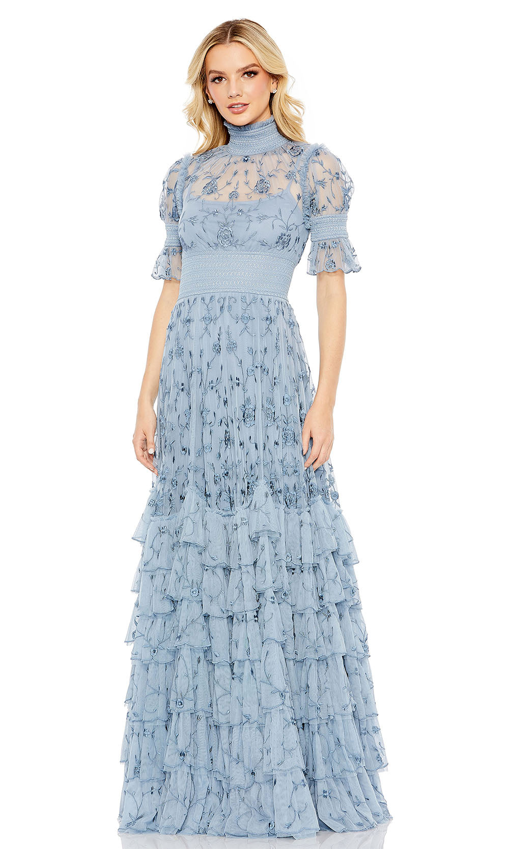 Mac Duggal 8005 Slate Blue