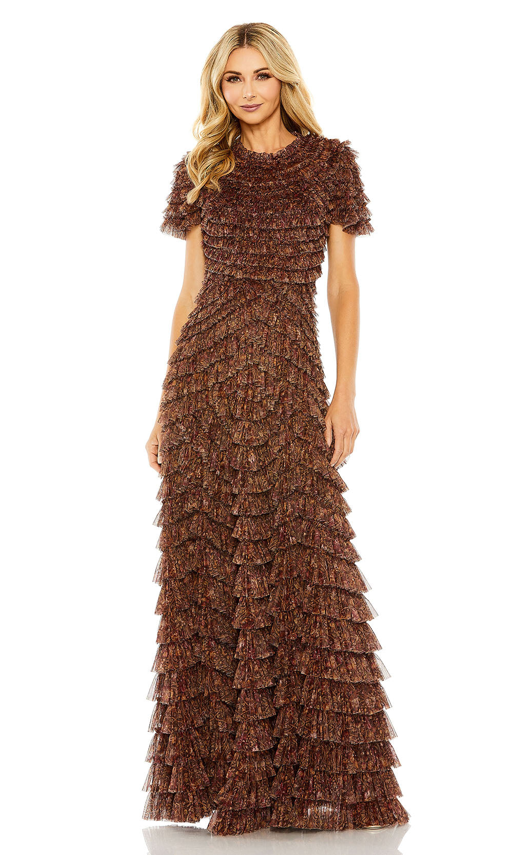 Mac Duggal 8042 Brown Multi