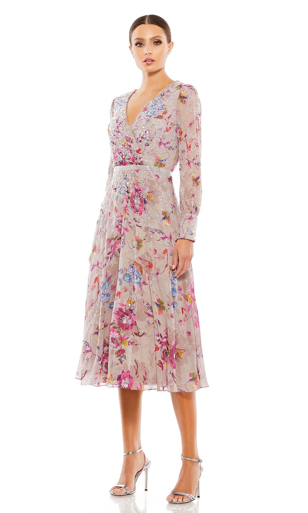 Mac Duggal 9147 Mauve Multi