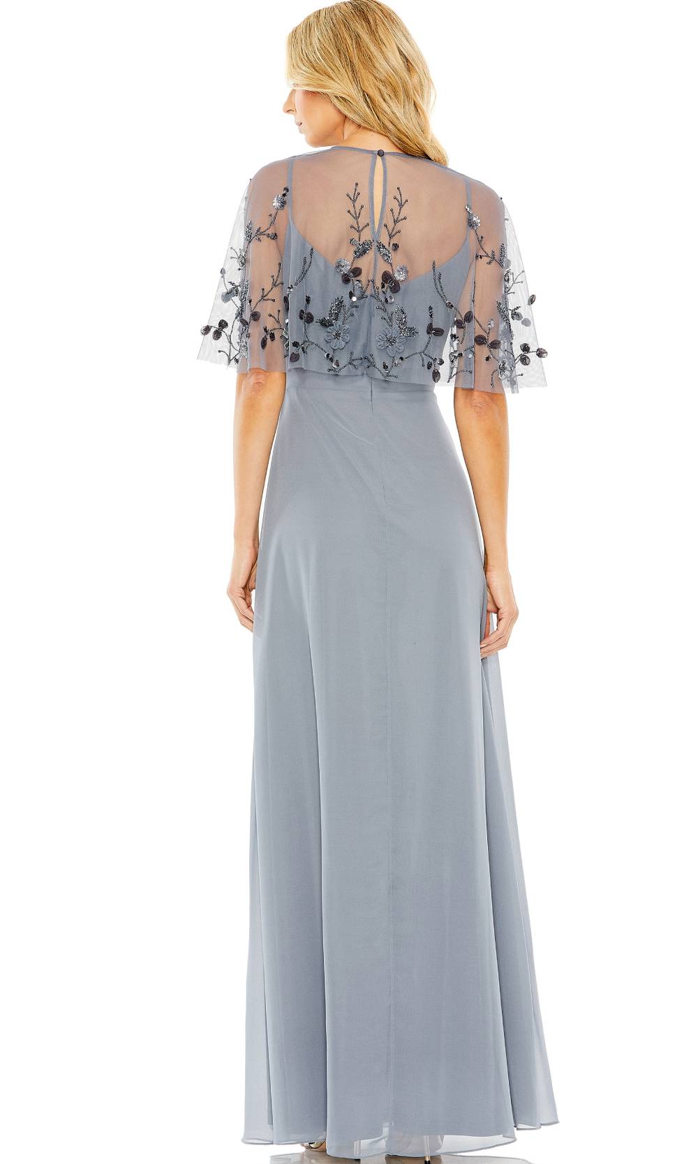 Mac Duggal 9229 Slate Blue