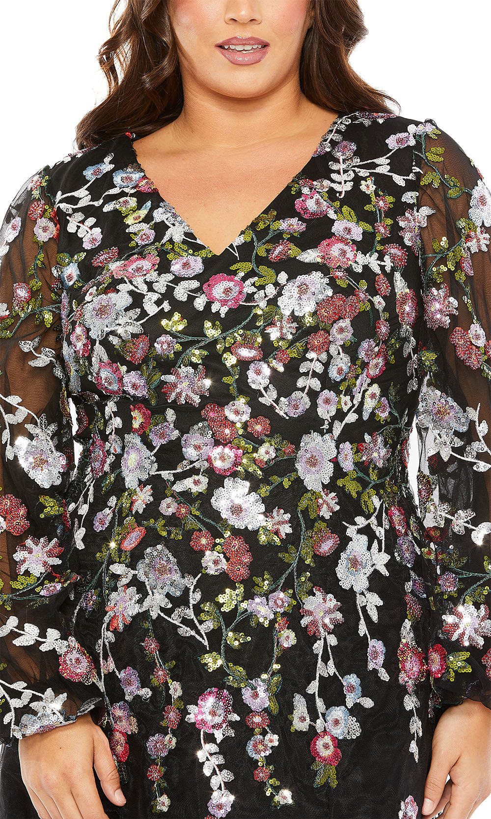 Mac Duggal 20474 Black Multi