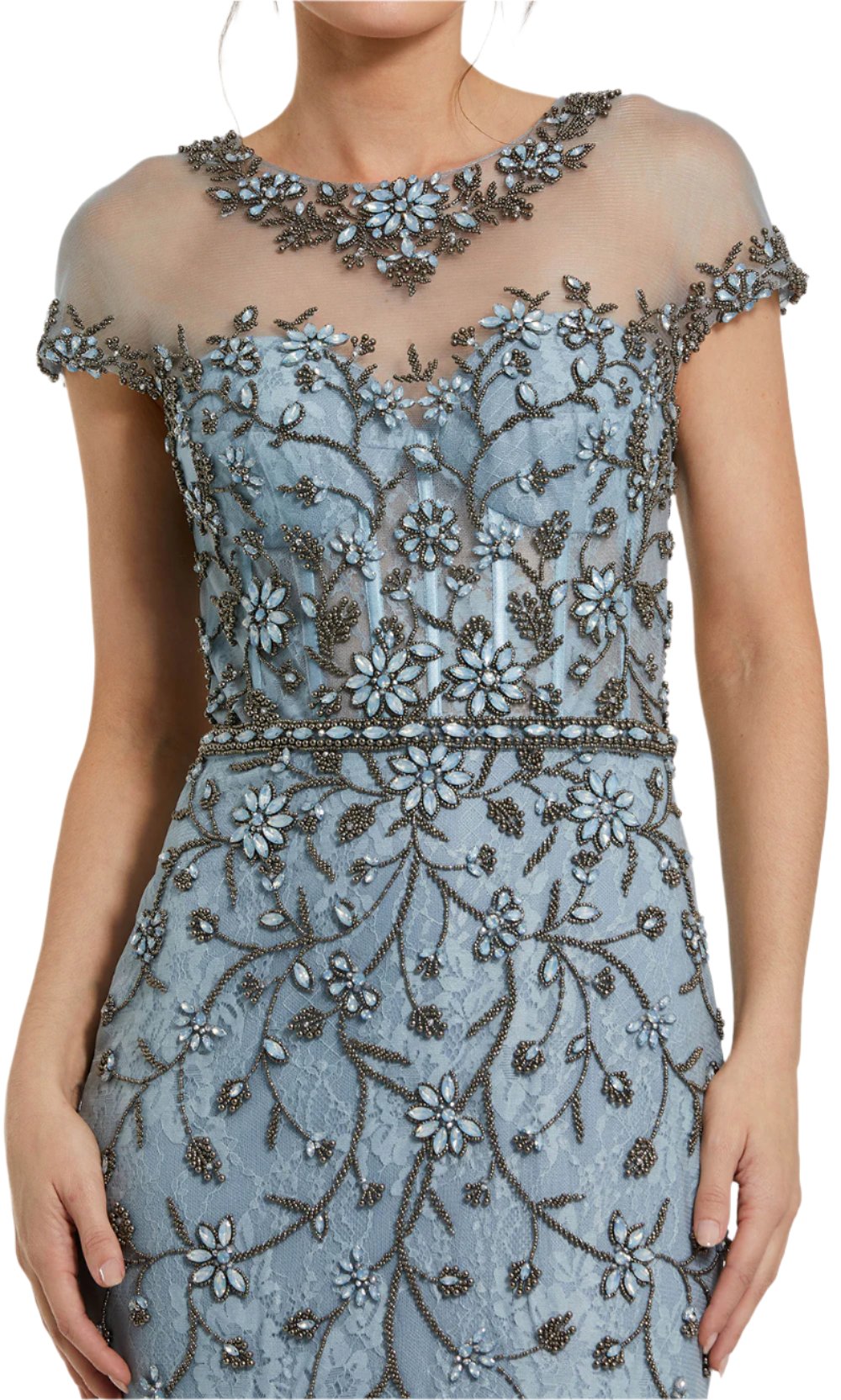 Mac Duggal 2239 Slate Blue