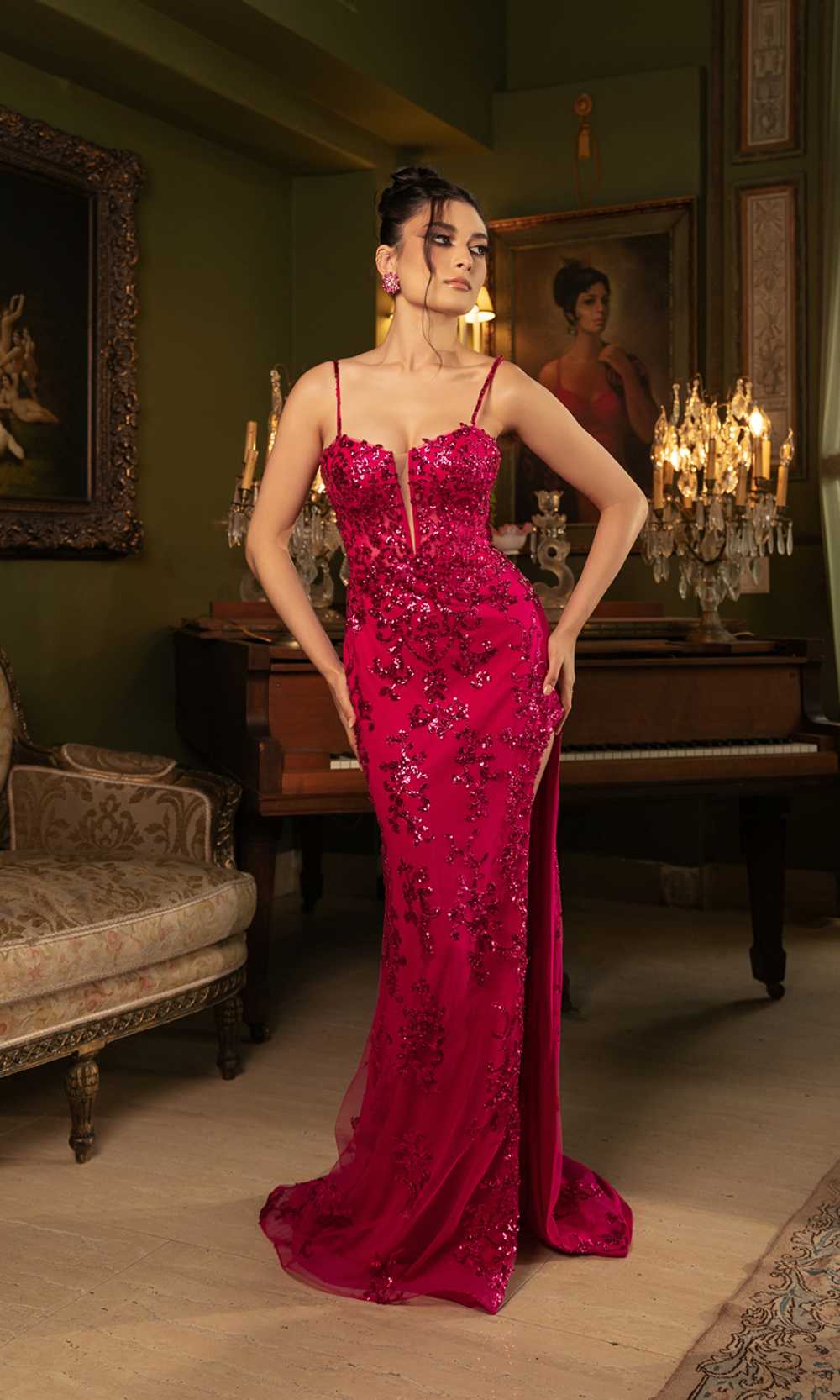 May Queen MQ2118 Fuchsia