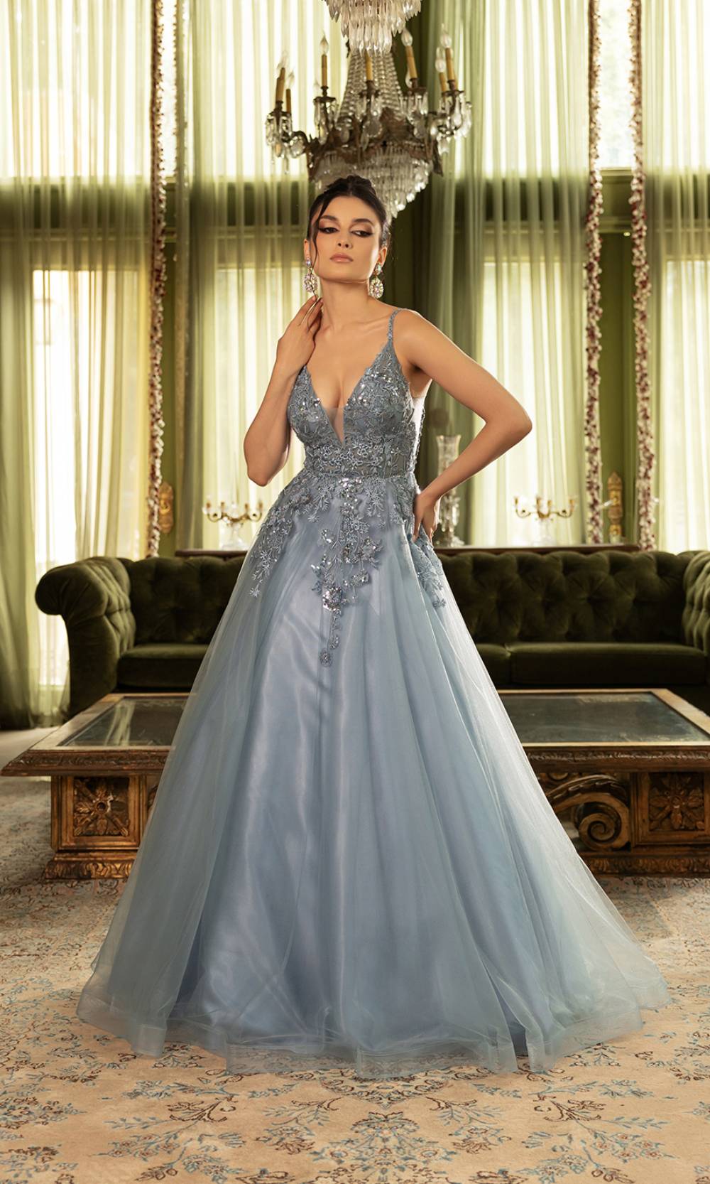 May Queen MQ2135 Dusty Blue