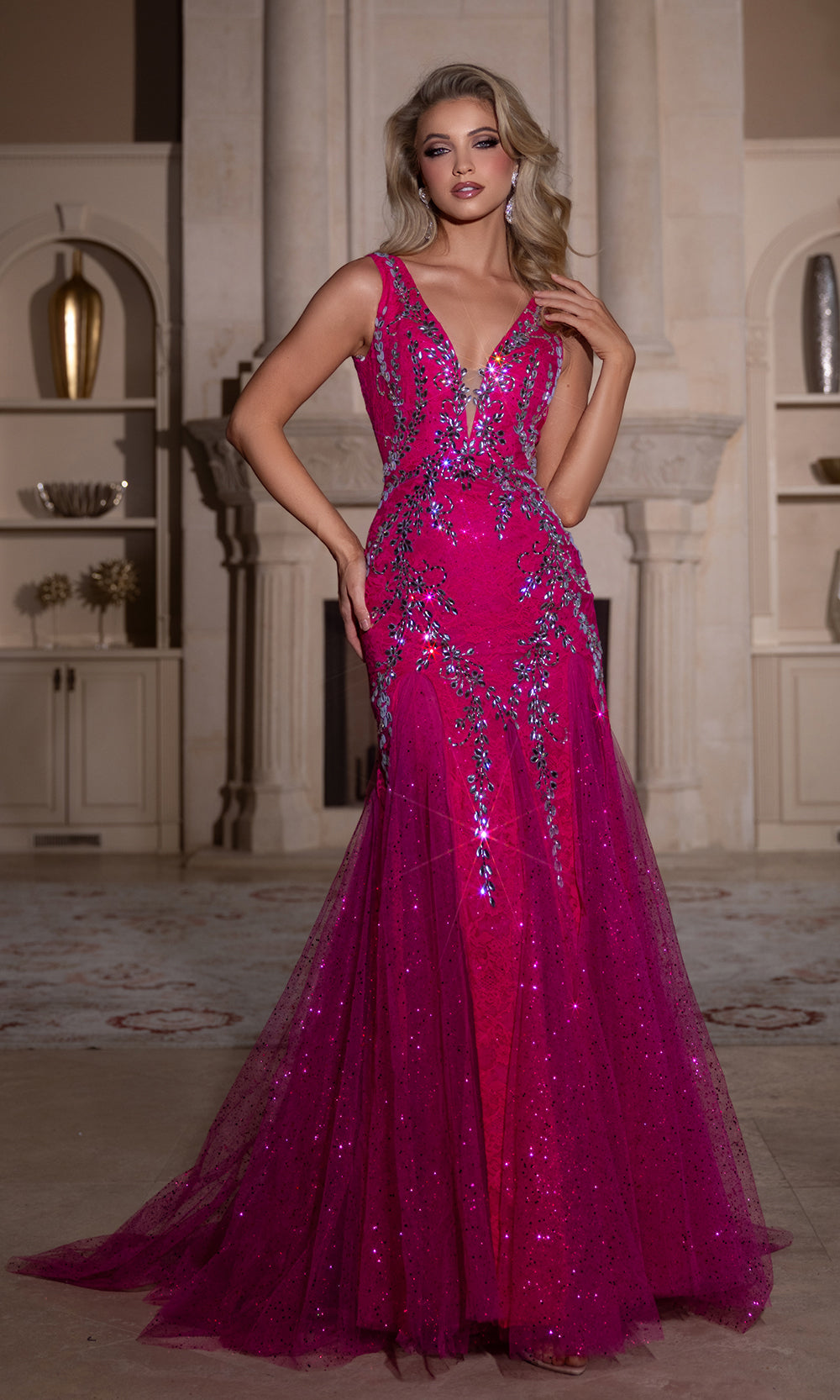 Portia and Scarlett PS25289 Hot Pink Silver