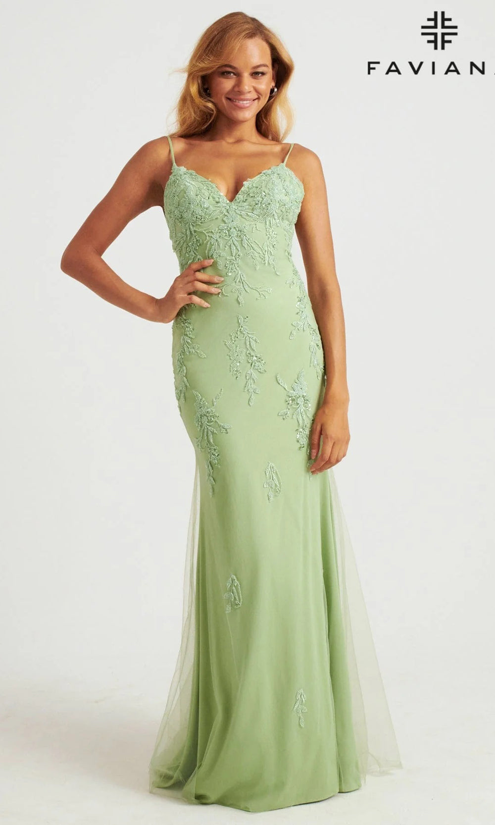 Faviana S10633 Sage Front