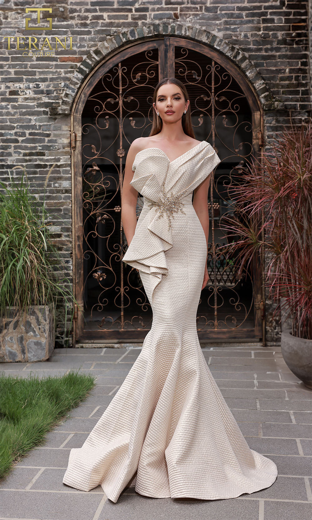 Terani Couture 251E4201 Champagne