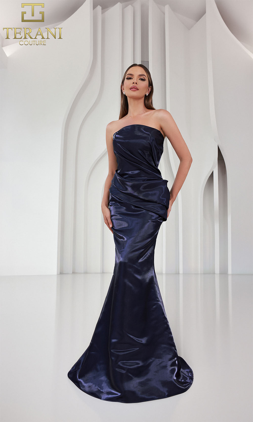Terani Couture 251E4231 Indigo
