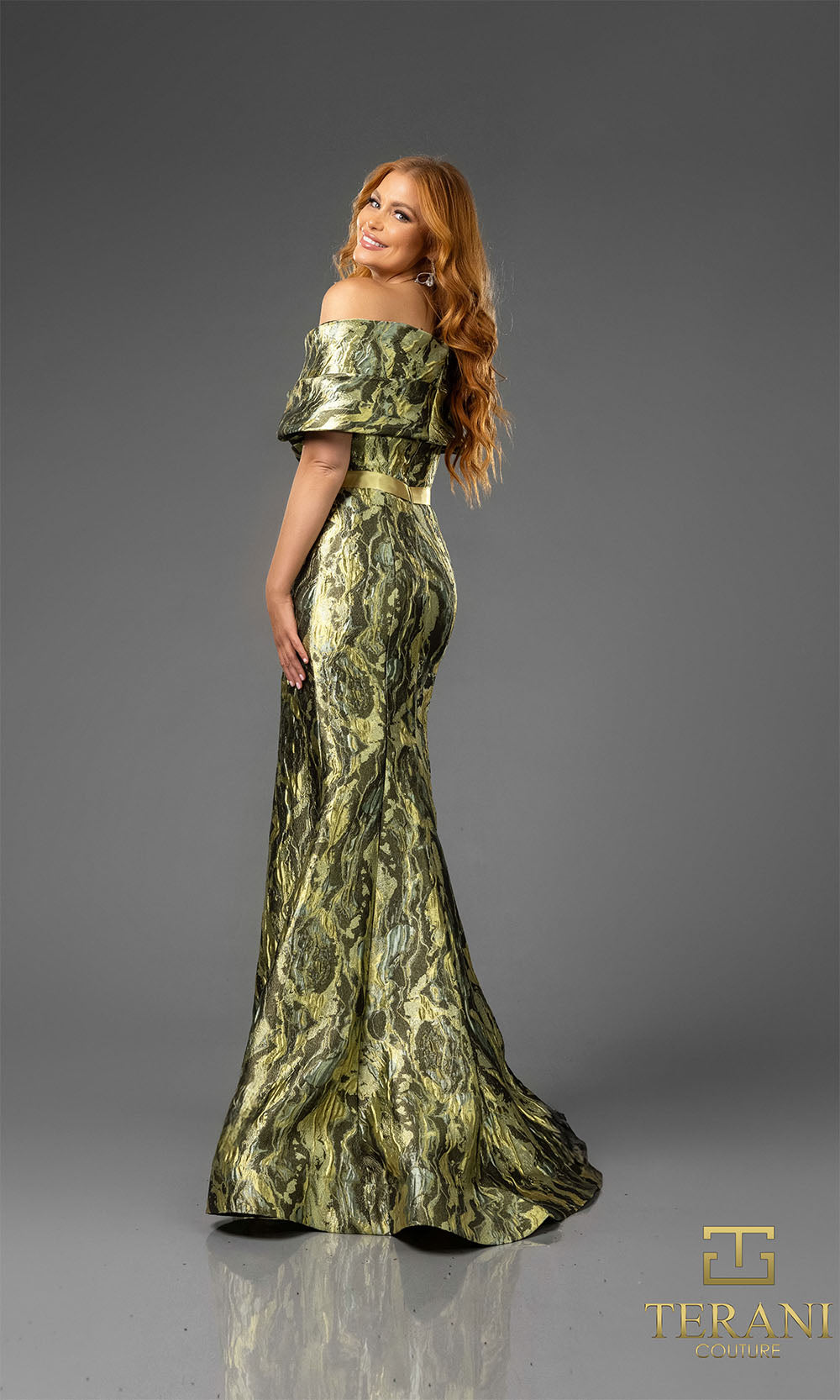 Terani Couture 251E4253 Green