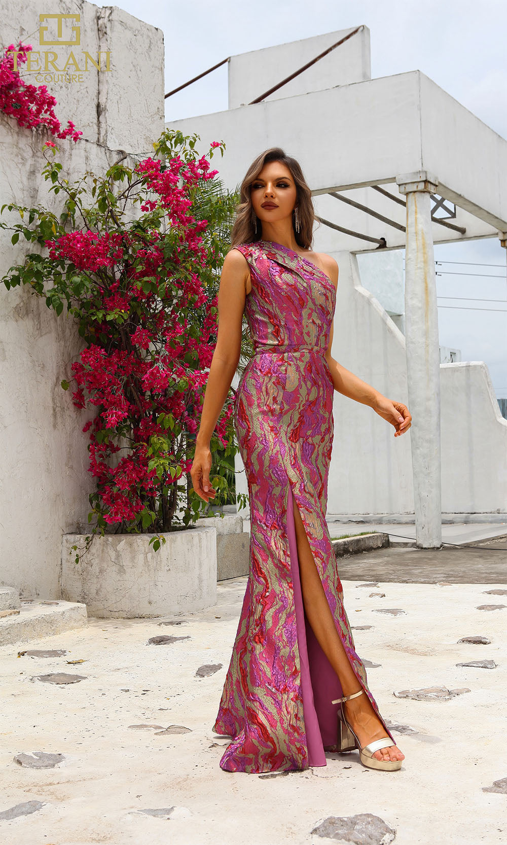 Terani Couture 251E4254 Fuchsia