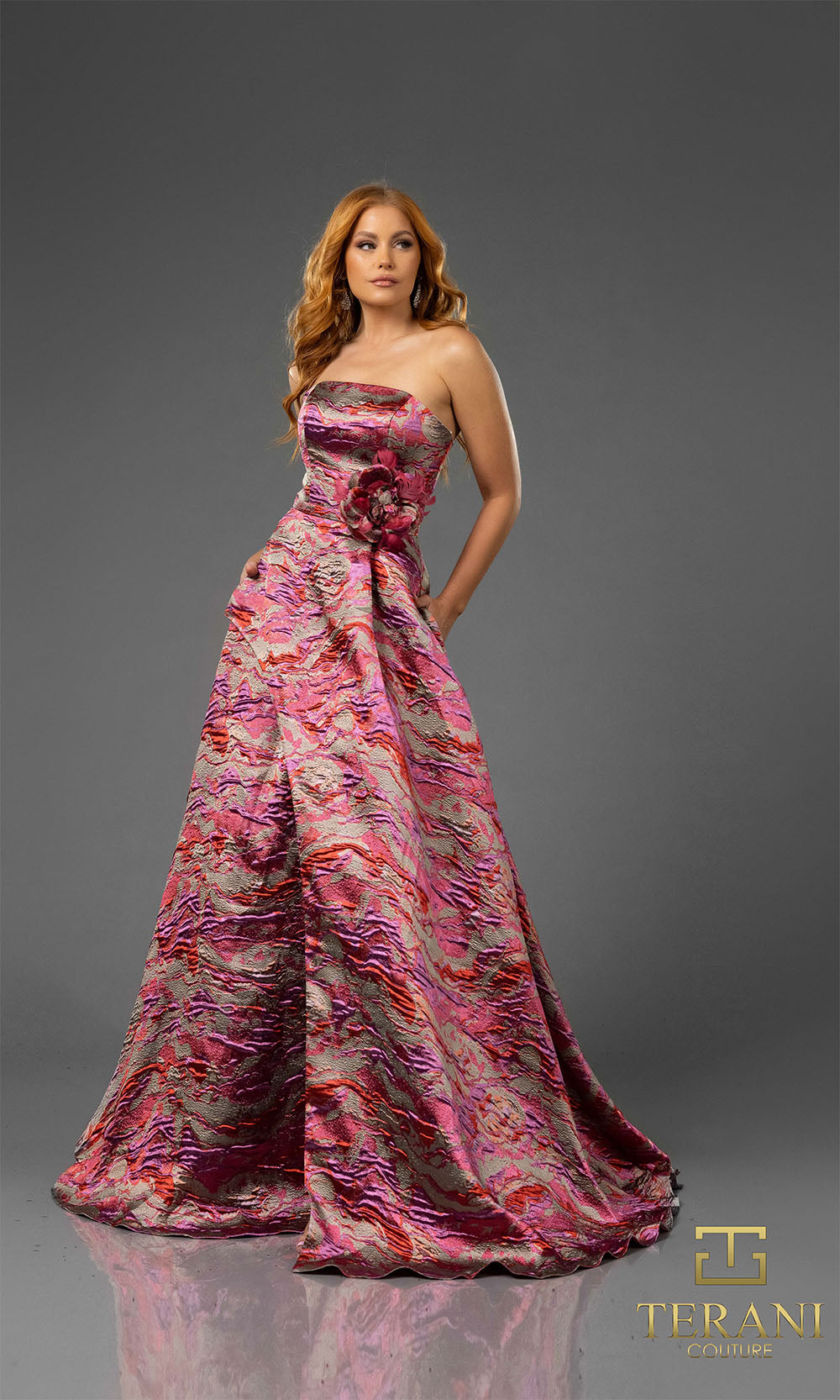 Terani Couture 251E4269 Fuchsia