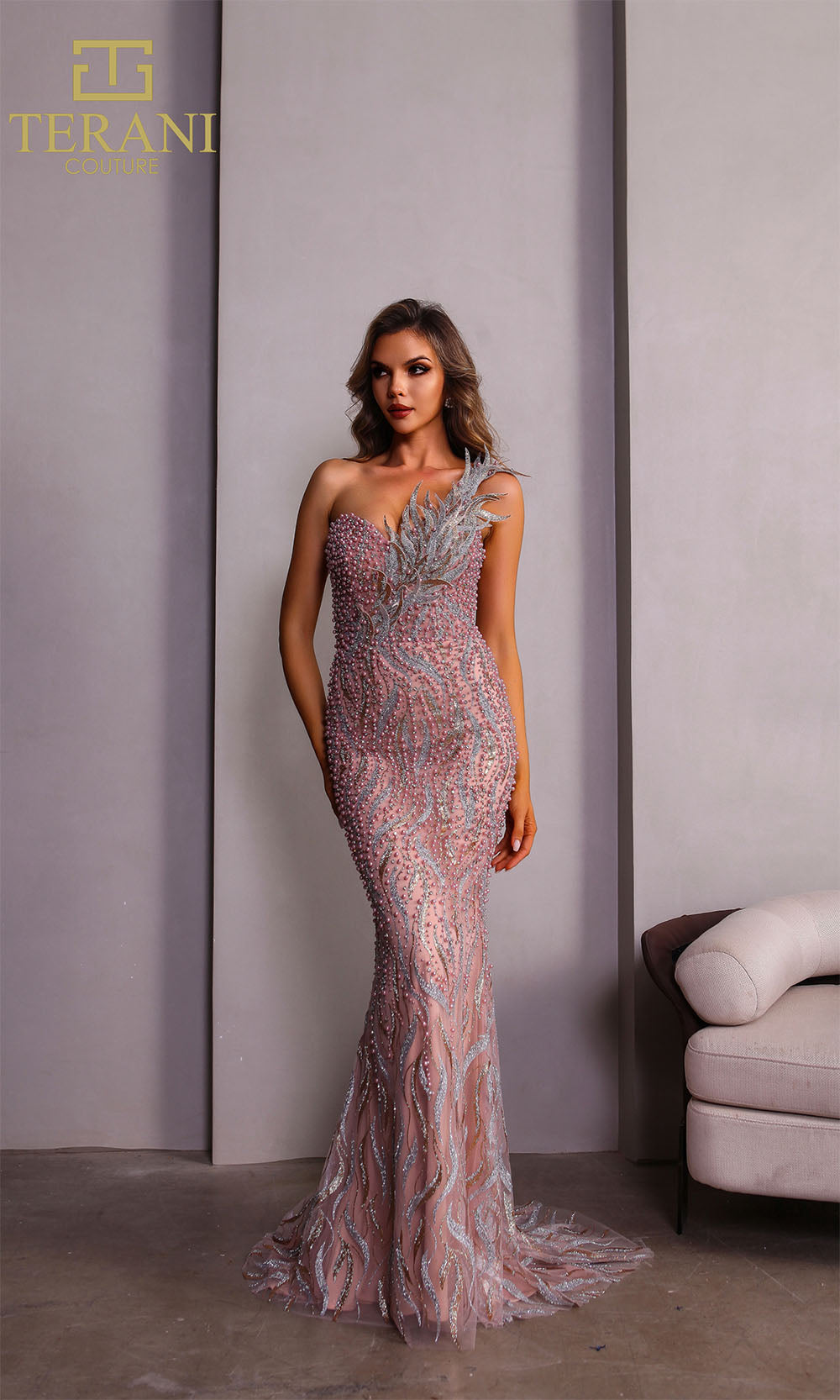 Terani Couture 251GL4315 Rose Gold