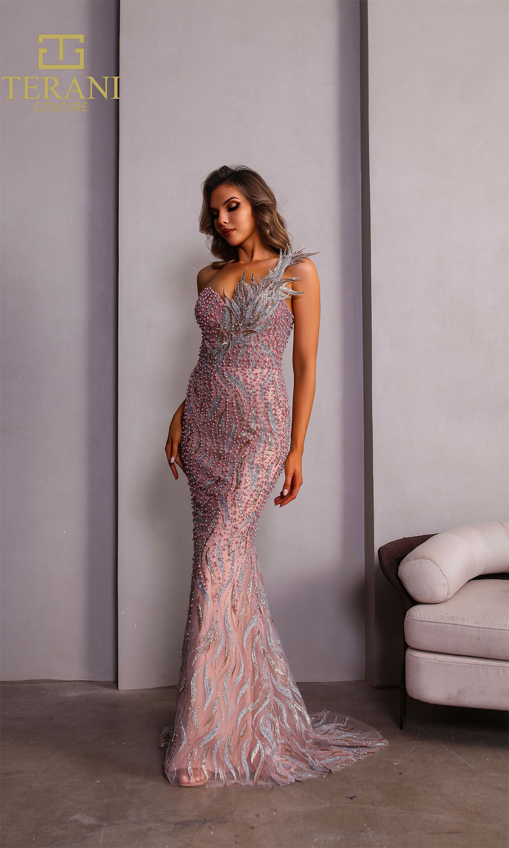 Terani Couture 251GL4315 Rose Gold