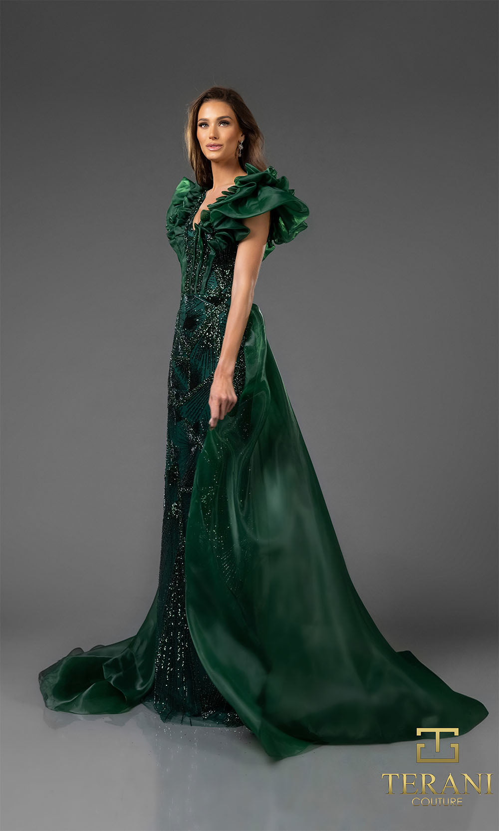 Terani Couture 251GL4357 Emerald