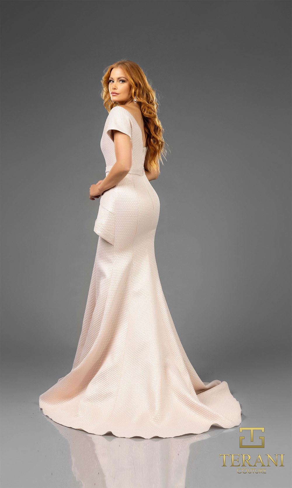 Terani Couture 251M4401 Rose Gold