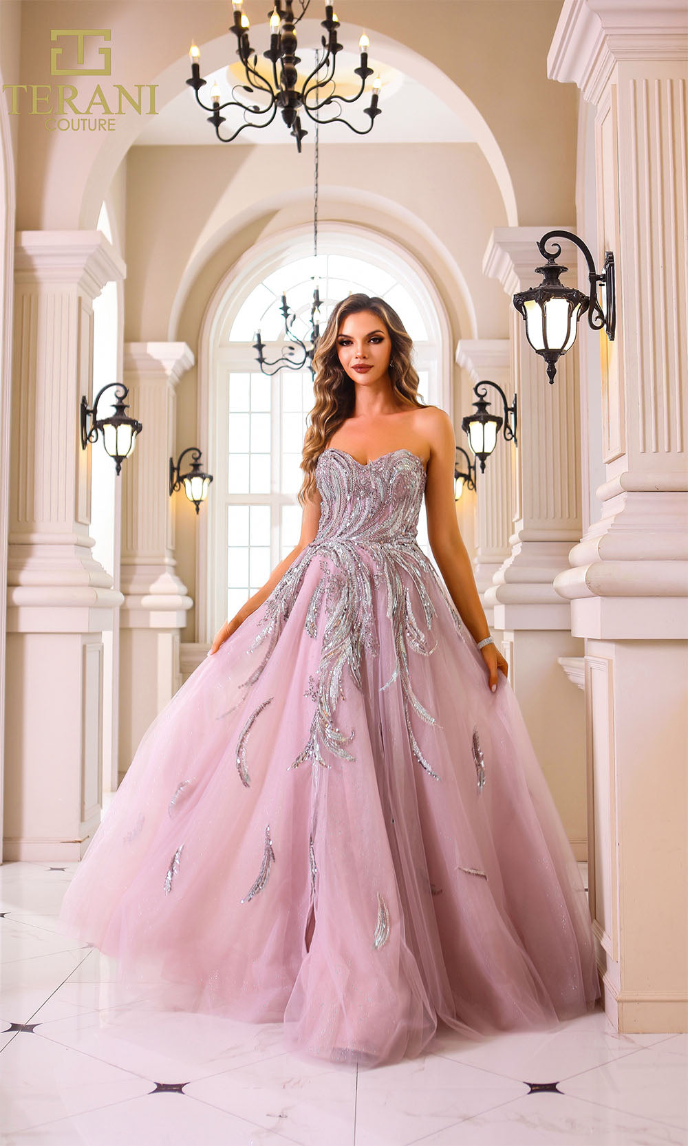 Terani Couture 251M4410 Pink