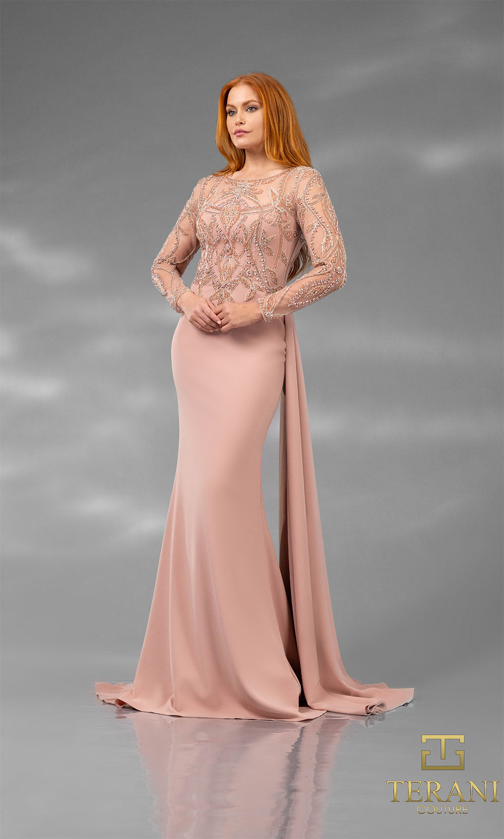 Terani Couture 251M4420 Blush