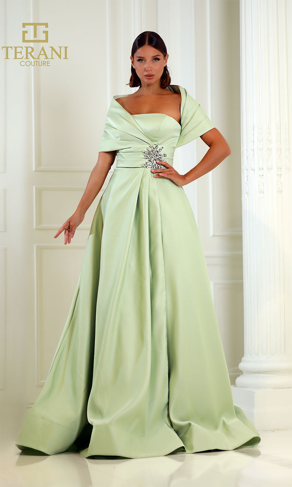 Terani Couture 251M4441 Sage