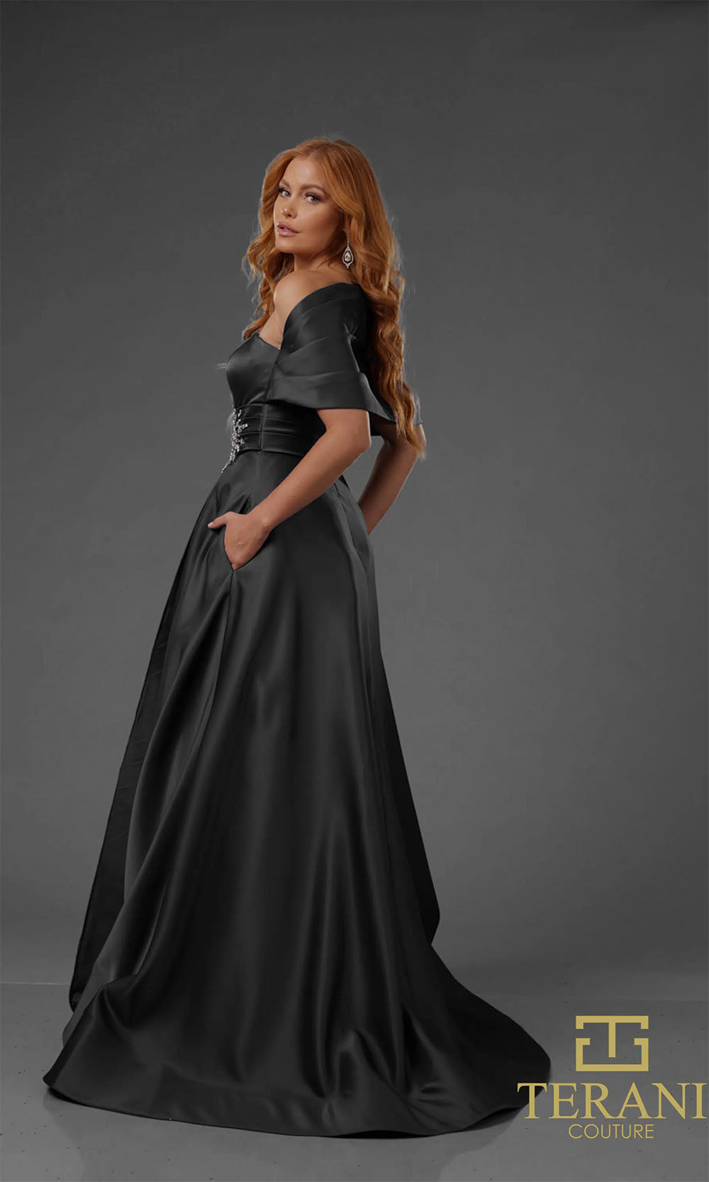 Terani Couture 251M4441 Black