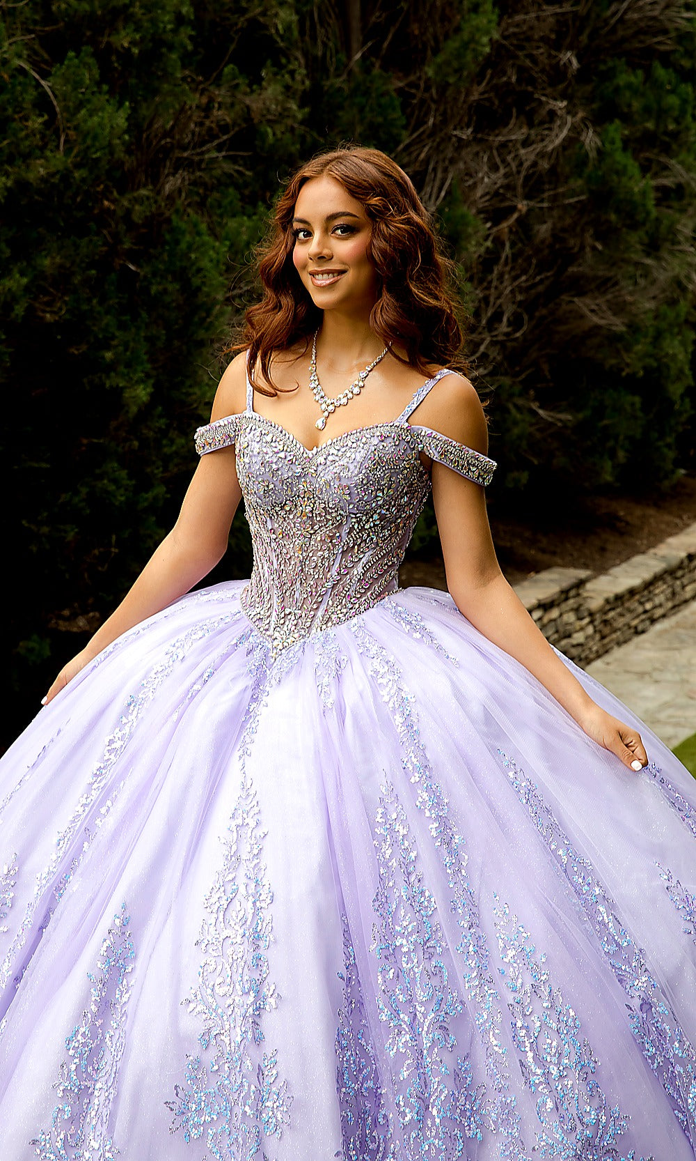 Bella Princess PQ1077 Lilac Quinceanera Ball Gown Dress