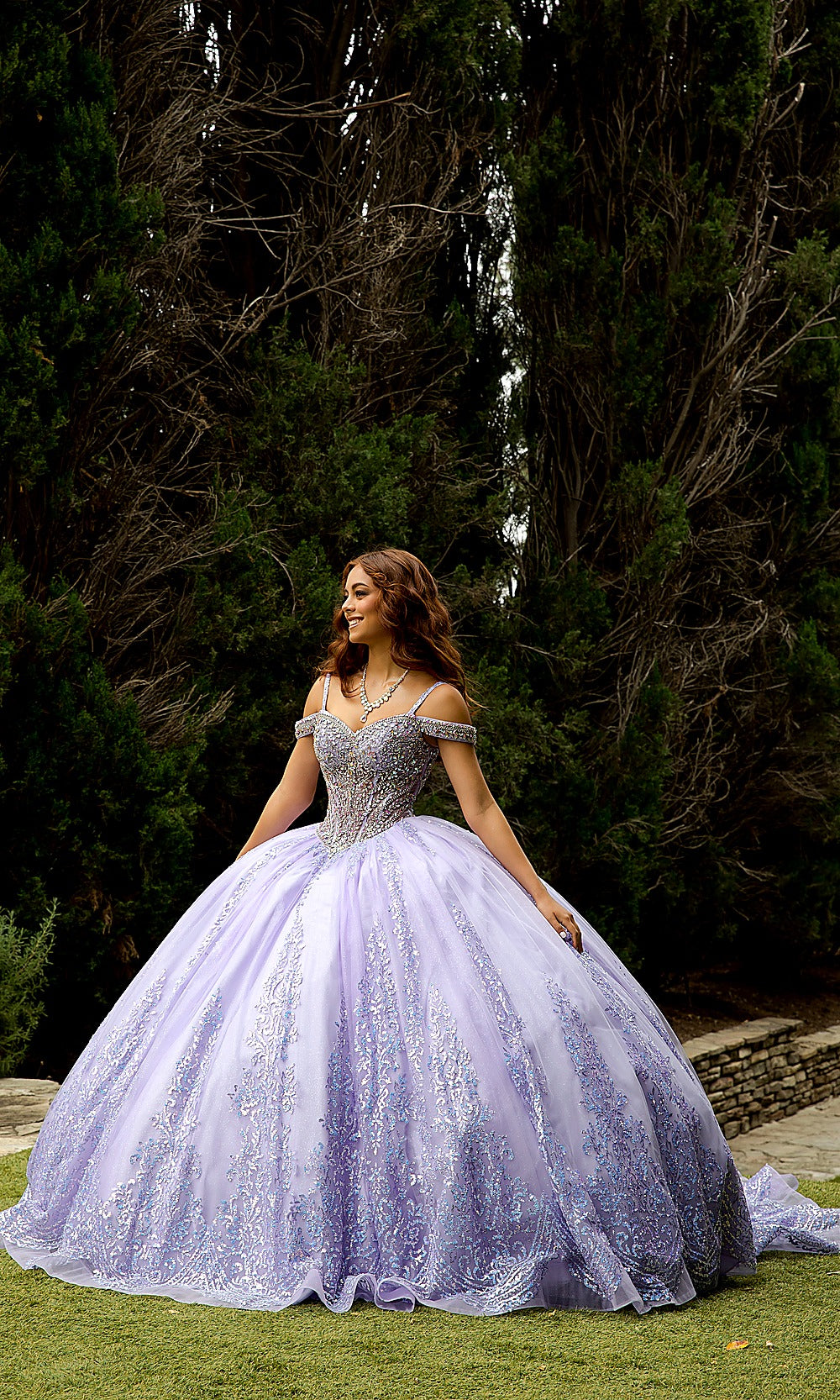 Bella Princess PQ1077 Lilac Quinceanera Ball Gown Dress