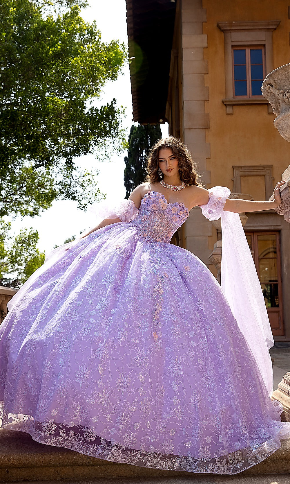 Bella Princess PQ1084 Lilac Purple Quinceanera Ball Gown Dress