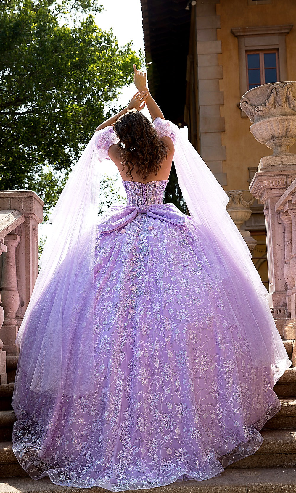 Bella Princess PQ1084 Lilac Purple Quinceanera Ball Gown Dress