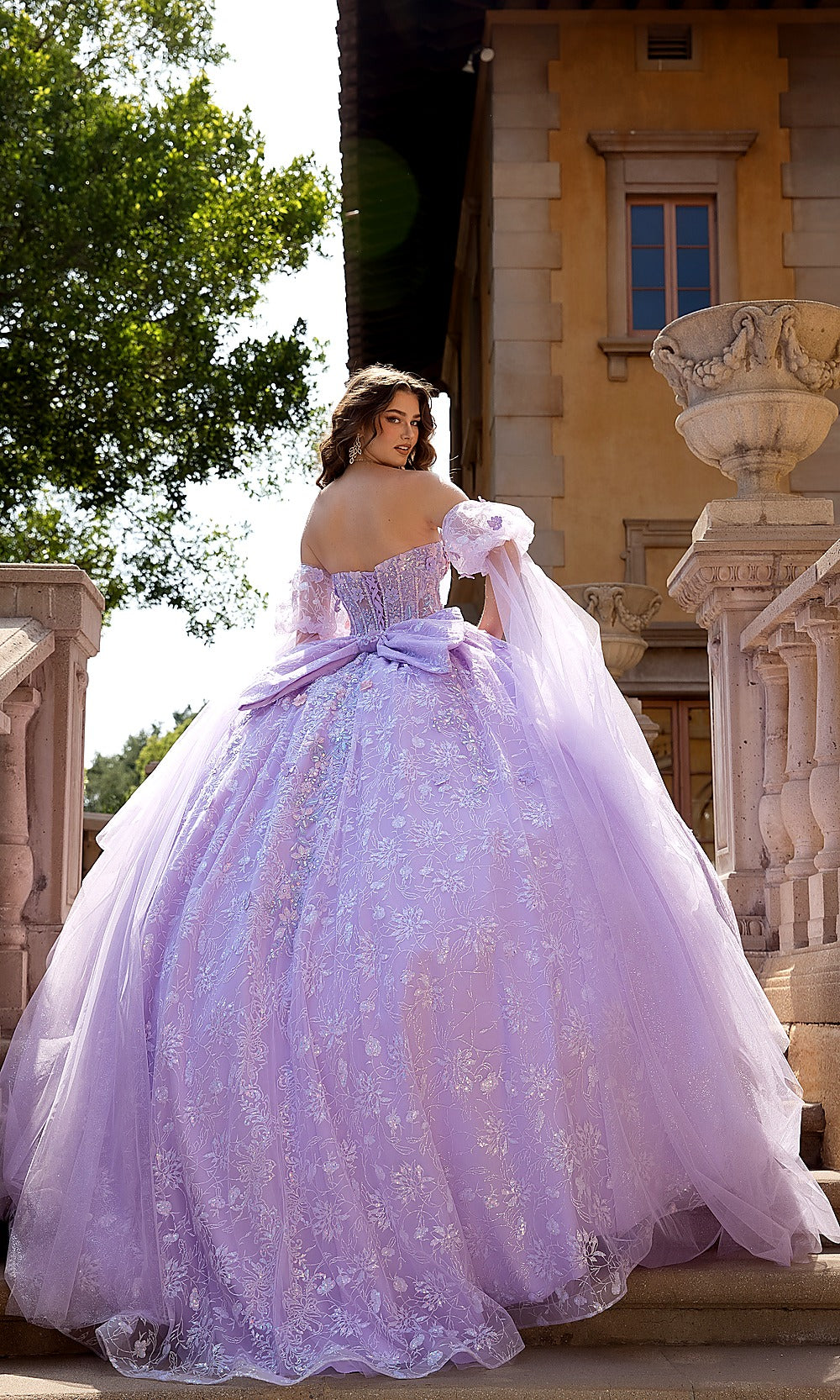 Bella Princess PQ1084 Lilac Purple Quinceanera Ball Gown Dress