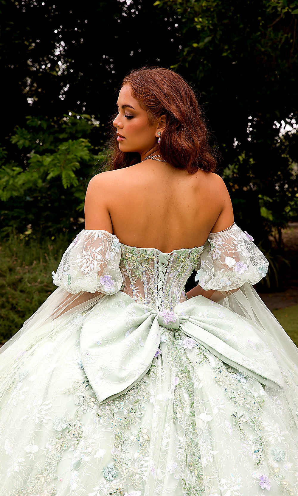 Bella Princess PQ1084 Sage Green Quinceanera Ball Gown Dress
