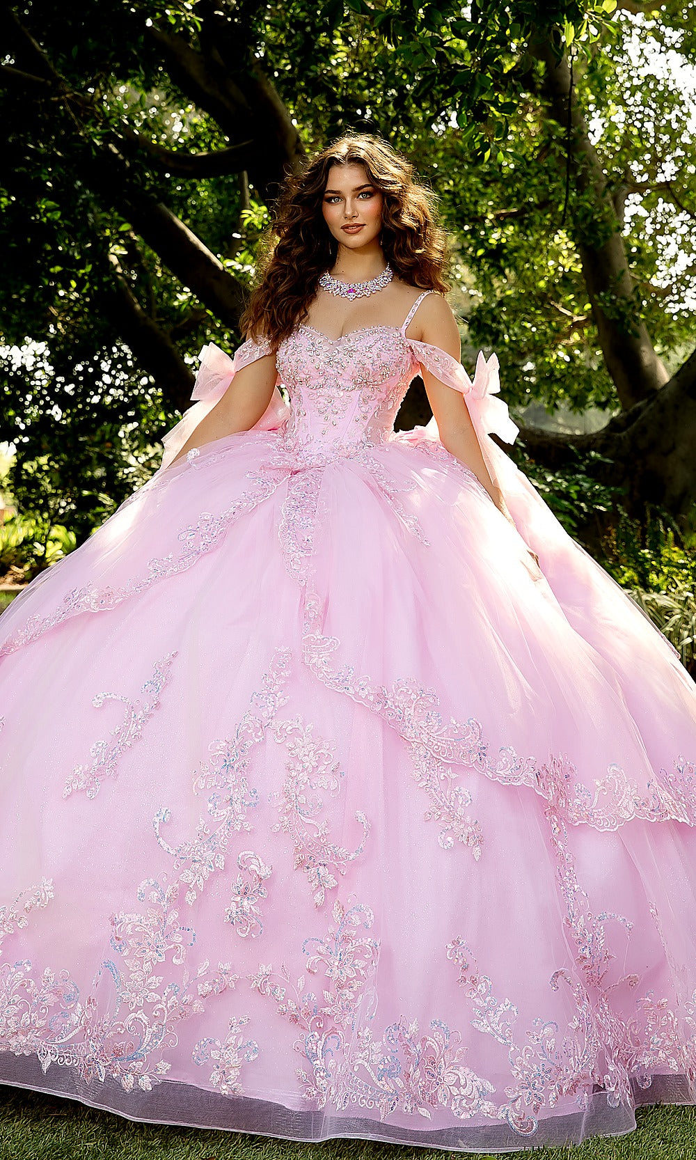 Bella Princess PQ1085 Baby Pink Quinceanera Ball Gown Dress