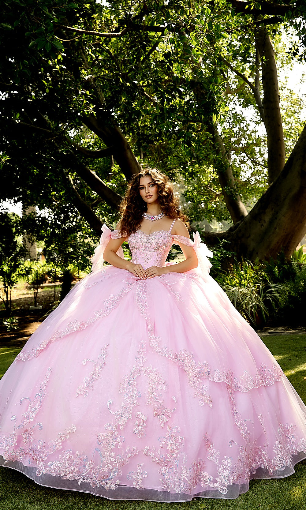 Bella Princess PQ1085 Baby Pink Quinceanera Ball Gown Dress