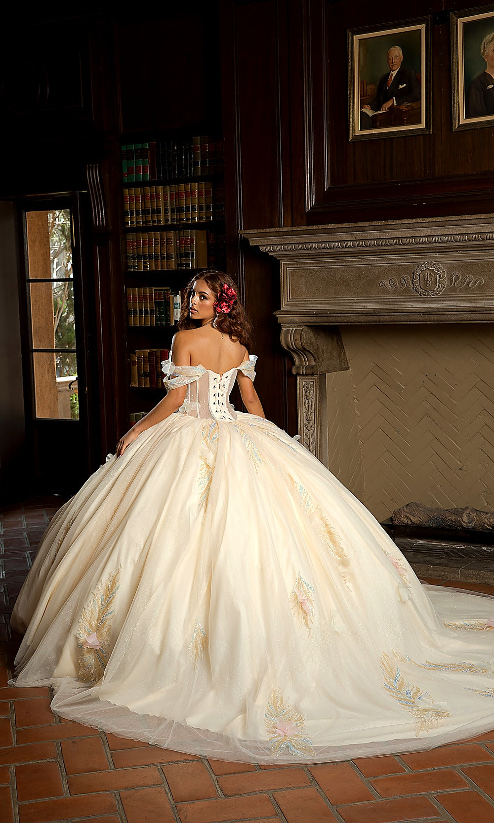 Bella Princess PQ1088 Champagne Mist Quinceanera Ball Gown Dress