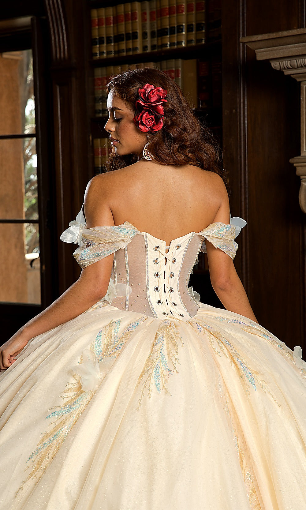 Bella Princess PQ1088 Champagne Mist Quinceanera Ball Gown Dress