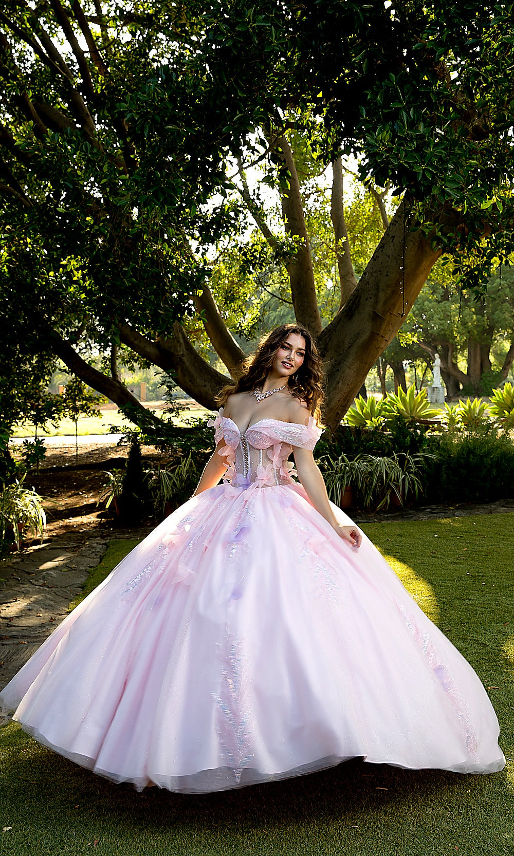 Bella Princess PQ1088 Pink Quinceanera Ball Gown Dress