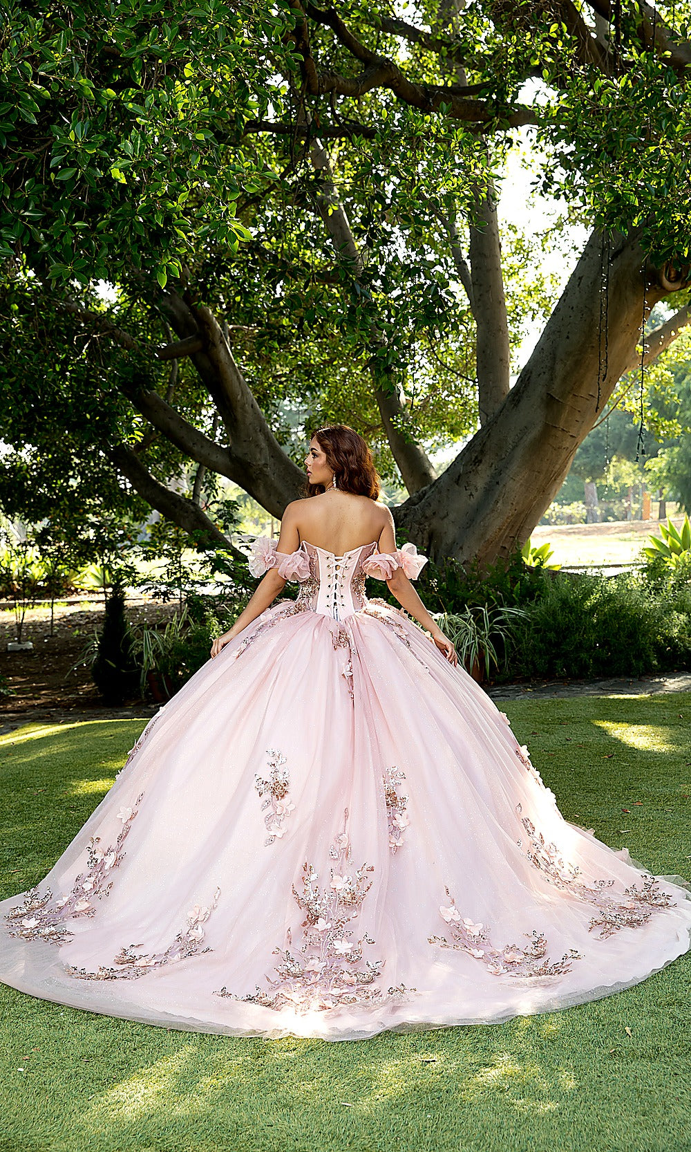 Bella Princess PQ1089 Pink Quinceanera Ball Gown Dress