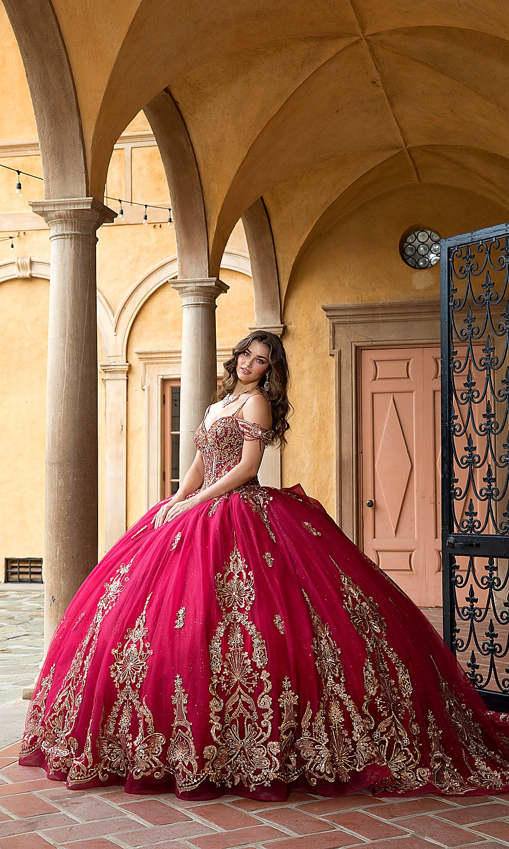 Bella Princess PQ1090 Bright Pink Quinceanera Ball Gown Dress