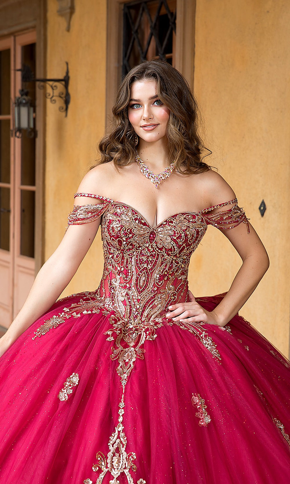 Bella Princess PQ1090 Bright Pink Quinceanera Ball Gown Dress